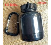 10PCS Portable Protein Powder Bottle With Whey Keychain Health Funnel Medicine Box Small Water Cup Outdoor camping Container