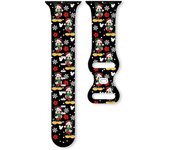 Christmas Band For Apple Watch 10 9 8 6 3 SE Printed Band silicone sport Bracelet Replaceable for iWatch 46mm 44mm 42mm 49mm