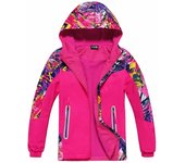 Dubbped Boys Waterproof Jacket Raincoat Rain Windbreaker Hooded Fleece Lining Casual Kids Clothes