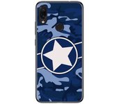 Tumundosmartphone Funda Gel Tpu para Xiaomi Redmi Note 7 diseño Camuflaje 03 Dibujos