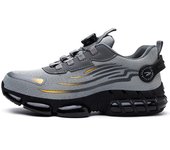 Zapatos de  with giratory fund para hombre y Mujer, zapatillas de trabajo Ligero, transpirables, comodas,Zapatos de protección laboral con botón giratorio.Antigolpes y antipinchazos,Antideslizante, resistente al desgaste y resistente a los pliegues.
