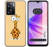 Funda Silicona para Oppo A57s diseño Jirafa Dibujos