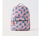DisneyCartoon Stitch Fashionable Versatile Large Capacity Backpack for Leisure Travel Multifunctional Plug-in Trolley School Bag