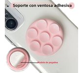 Grippopso Silicone Suction Cup Wall Stand Cellphone Holder Mount Tok Socket Suction Mobile Phone Case Holder Phone accessorie