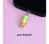 Macaron Pendant Color Food Toy Phone Dust Plug Phone Decoration Suitable For Iphone/Or Samsung/Type-C Dust Plug