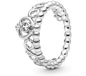 Pandora DE LA Mujer DE LA Firma DE LA Princesa Tiara Corona Cubic Zirconia Anillo de Plata, Viene con El embalaje de Caja De Regno original.