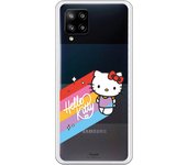 Funda original compatible con Samsung A42 5G - Hello Kitty Velos Colores