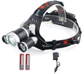 Linternas frontales cargables USB Súper Luces para acampar al Aire Libre, Cazar, correr y caminar
