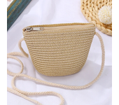 Candy Colored Shoulder Bag Straw Woven Bag Solid Colored Light Board Paper Grass Bag Summer Beach Outdoor Travel Bag