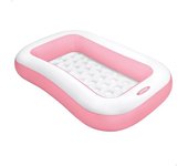 Piscina Hinchable Infantil Rectangular Intex Color Rosa 166x100x25cm, 90l