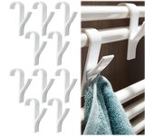 10 Piezas Gancho para Radiador Toallero, Ganchos Radiador Toallero de Plástico Ganchos para Radiador de Baño Colgador Toalla en Radiador Percha Radiador Toallero Blanco Ganchos para Toallero
