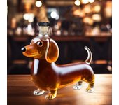 Divertida botella de whisky Trump, decantadora de cristal para whisky bourbon, regalo único para hombres, entusiastas políticos y amantes del whisky, decoración de bar para el hogar (26 oz)