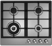 Infiniton GASDL4 - Placa de Gas 60cm 4 Fuegos, Kit de conversión de Gas natural, Autoencendido, Acabado Inox