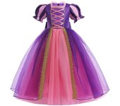 Disfraz de princesa Rapunzel para niñas, Sofía la Primera, para Halloween, fiesta de disfraces, cosplay, vestido de cumpleaños de cuento de hadas