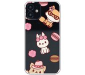 Funda compatible con iPhone 12 Mini - Patron Gatos
