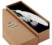 Marcador de plumas de metal, regalo perfecto para el día de la madre, cumpleaños de mujeres y reconocimiento de maestros, accesorio literario elegante y ayuda de lectura elegante