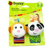 Correa de muñeca decorativa relajante para bebé Sozzy, correa de reloj, calcetines sonajero para recién nacidos, juguete educativo para bebés de 0 a 1 años