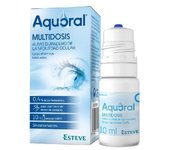 Esteve - Aquoral Gotas Oftálmicas Lubricantes Estériles Multidosis 10 Ml - Alivio Rápido y Duradero