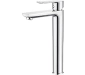 Grifo de Lavabo Alto, Mezclador Monomando para Baño, Latón, Cromado
