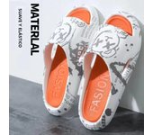 Summer Men's and Women's Slippers Cartoon Pattern Outdoor Street Beach Anti Slip Shoes Women's Slippers Couple Bathroom Anti SLI