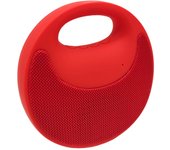 Tradineur - Altavoz portátil con asa, bluetooth, batería recargable, 3 horas duración, cable usb, ranuras usb y micro SD, Ø 13 cm, color aleatorio