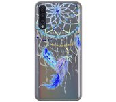 Tumundosmartphone Funda Gel Transparente para Samsung Galaxy A50 / A50s / A30s diseño Plumas Dibujos