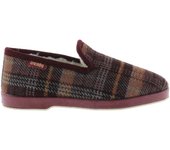 Wamba Copete Zapatillas de casa a cuadros con interior de borreguito y suela al tono. Marca de Calzados Victoria 200251