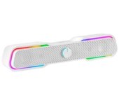 Barra de Sonido con Bluetooth Mars Gaming MSBX/ 10W/ 2.0/ Blanca
