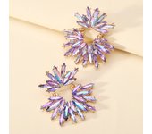 Modern Shiny Crystal Decor Piercing Dangle Earrings For Women Charm Fairy Luxury Original Wedding Party Jewelry Ear Accessories