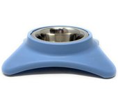 MGE World Bebedero para Perro y Gato - Plato de Acero Inoxidable - Rosa