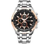 CURREN-Reloj analógico de Maple inoxidable para hombre, accesorio de pulsera de cuarzo resistant to Agua with calendar, complemente Masculino Deportivo de marca de lujo con diseño Militar, 8023