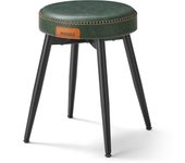 VASAGLE EKHO Colección - Juego de 1/2 Taburetes de Comedor, Taburetes de Cocina, Cuero Sintético con Costuras, Moderno Siglo Medio, 48,2 cm de Alto, Sala de Estar Oficina Casa, Marrón Caramelo