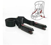 Correa Isofix para asiento infantil general, cinturón Isofix Ltuikhq Operación con un solo botón Poliéster suave Negro 5.25 pies Resistencia 15000N