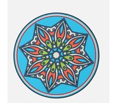 Silicone Hot Pot Pads  6.9 Inch Round Hot Trivets for Dining Table Hotpads Art Mats Heat Resistant Pot Holders