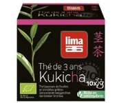 Lima Te Kukicha Filtros 15G Bio - Suave Sabor Aromático - Bajo Contenido de Teína - Apto para Niños - Vegano