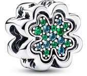 Pandora Charm Divisible en plata de ley Trébol de Cuatro Hojas 792752C01 , para Mujer