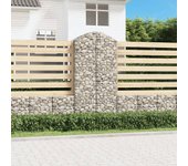 Gabion Arch Cesta 100x50x200/220 cm Hierro galvanizado