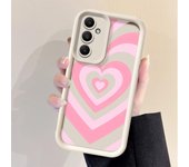 Pink Love Cover Phone Case for Samsung Galaxy A55 A25 A14 A15 A24 A35 A22 A23 A32 A52s A53 A73 Soft TPU