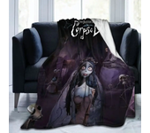Horror Corpse Bride Blanket Soft Warm Throw Blanket for Bed Sofa Queen Size Halloween Decor Scary Movie Blanket Birthday Gifts