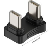 5/2PCS 180 Degree Angle USB C Adapter USB-C Male to Female 20Gbps PD 140W Charging Converter Adapter for Steam Deck Accessories