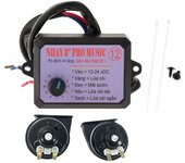 Generic 12V Car Electric Horn Controller Set Professional Repair Parts Control Unit for Ship Marine Motorcycles Van Boat