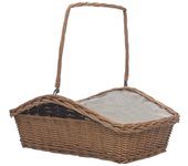 Cest de Leña con mango 61,5x46,5x58cm Salsa Marron