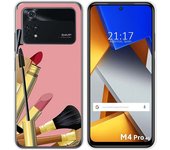 Funda Silicona para Xiaomi POCO M4 Pro 4G diseño Brochas Dibujos