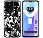 Funda Silicona para Vivo Y35 / Y22s diseño Snow Camuflaje Dibujos