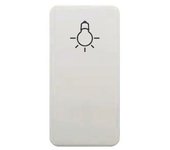 Tecla pulsador bombilla estrecha BLANCO BJC 16717