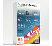 Hojas A4, Papel Multi-Gramaje para Impresora, Escribir, Dibujar o Manualidades, Folios Blancos, Papel A4 para Uso Doméstico, Escolar o Empresarial - Ofituria (Pack Multi-Gramaje 90gr+)
