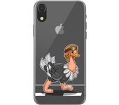 Tumundosmartphone Funda Gel Transparente para Iphone Xr diseño Avestruz Dibujos