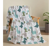 Dinosaur Blanket for Boys Jurassic Dino World Park Soft Flannel Throw Blanket Dinosaur Room Decor for Boys Gifts for Sofa Bed