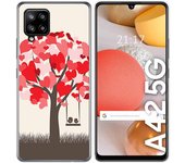 Tumundosmartphone Funda Gel Tpu para Samsung Galaxy A42 5G diseño Pajaritos Dibujos