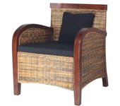 vidaXL Sillón de ratán tejido a mano Sillon Dormitorio Sillon Comodos Silla Relax Sillón Sofá